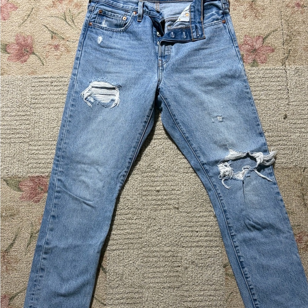 Levi's Light Blue 501® Skinny Jeans